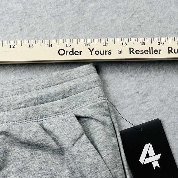 Fourlaps Rush Short Grey Heather Zip Pocket Cuff Active Loungewear Cozy Athletic - Picture 9 of 16